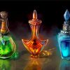 Potion bottles paint by number