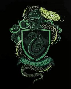 Slytherin Harry Potter paint by number