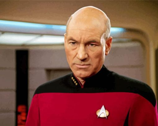 Star Trek Picard character paint by number
