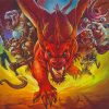 The Dungeons And Dragons paint by numbers