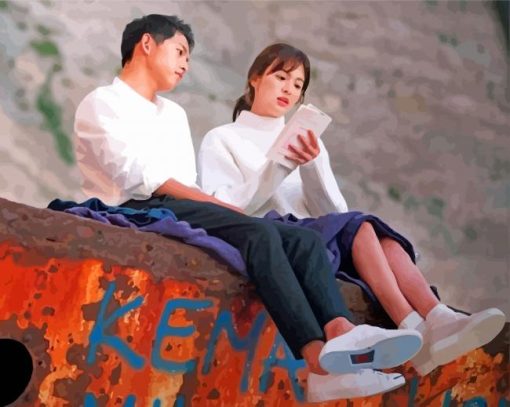 Yoo Shi Jin And Kang Mo Yeon paint by number