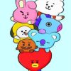 Cute BT21 BTS paint by number