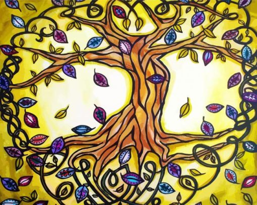 celtic tree of life paint by numbers