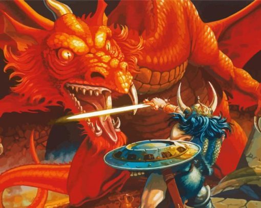 Dungeons And Dragons Video Game paint by numbers