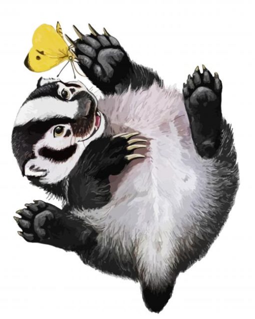 Happy European Badger paint by numbers