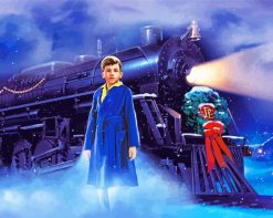 The Polar Express Movie paint by numbers