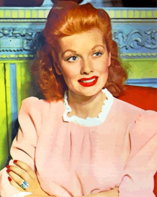 Vintage Lucille Ball paint by numbers