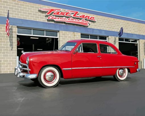 1949 Ford Custom Tudor Paint by numbers