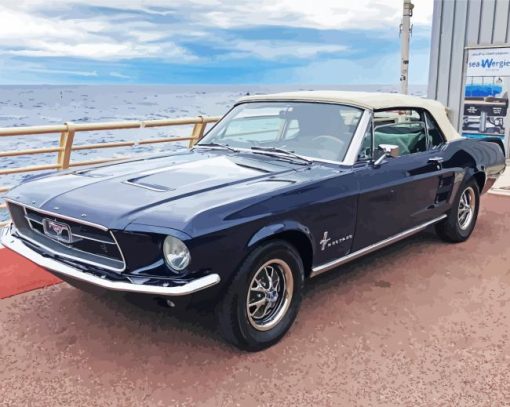 1967 Ford Mustang Convertible paint by numbers