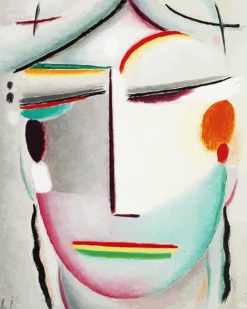 Abstract Head Jawlensky Paint by numbers