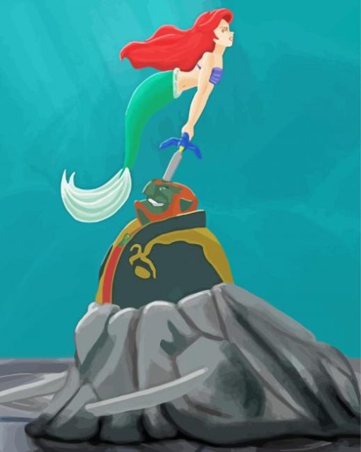 Ariel And Ganondorf paint by numbers