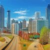 Atlanta Skyline paint by numbers
