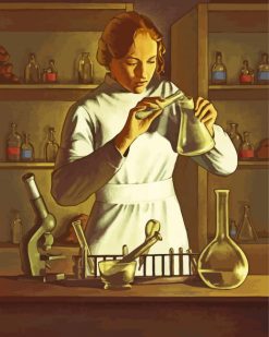 Chemist Girl paint by numbers