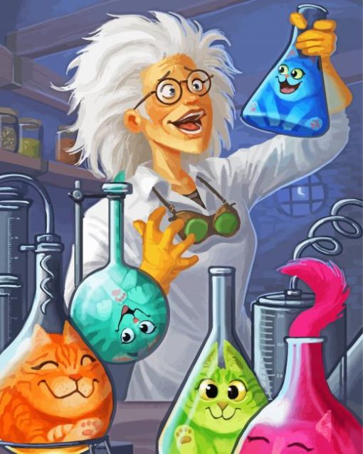 Chemist Scientist paint by numbers