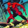 Daredevil Superhero Paint by numbers