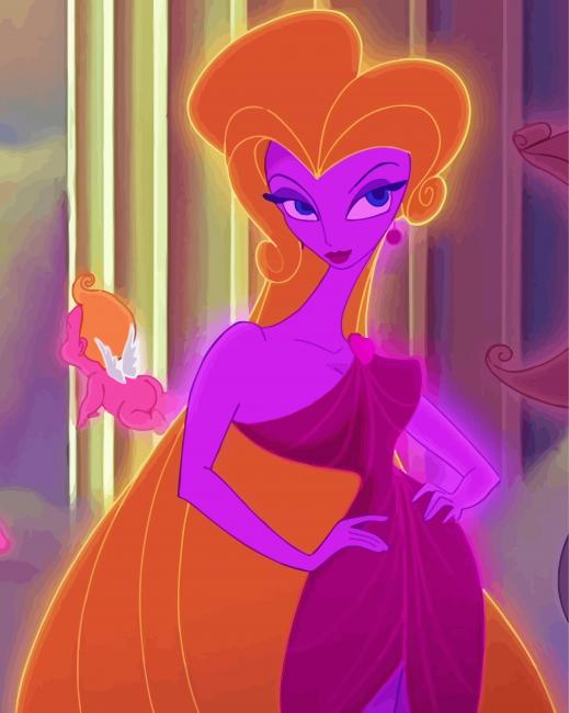 Disney Hercules Aphrodite - Paint By Number - Paint by numbers for adult