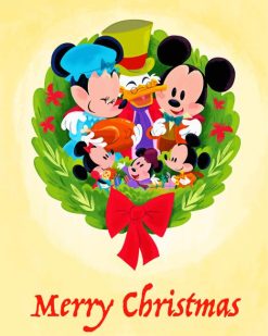 Disney Holiday Art paint by numbers