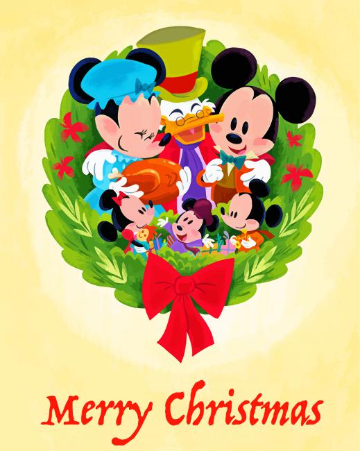 Disney Holiday Art - NEW Paint By Numbers - Paint by numbers for adult