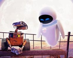 Disney Wall E And Eve paint by numbers