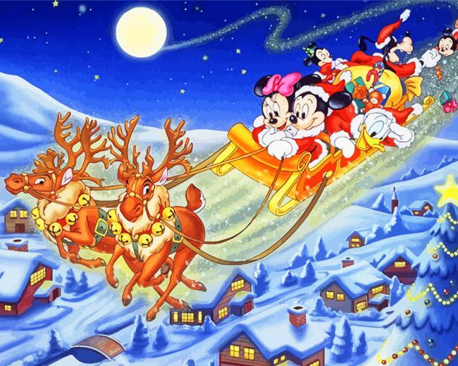 Disney Christmas Art - NEW Paint By Numbers - Paint by numbers for adult