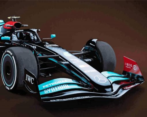 F1 Car paint by numbers