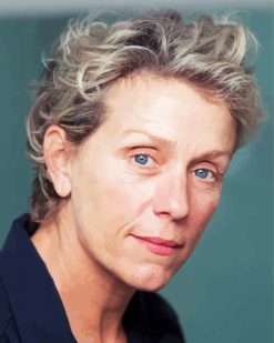 Frances Mcdormand paint by numbers