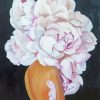 Girl peony head art paint by numbers