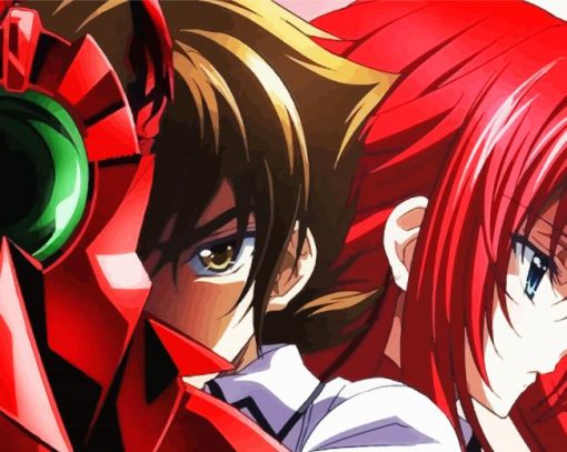 High school dxd paint by numbers
