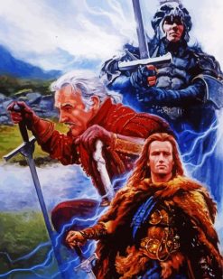 Highlander Movie paint by numbers