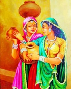 Indian Women paint by number