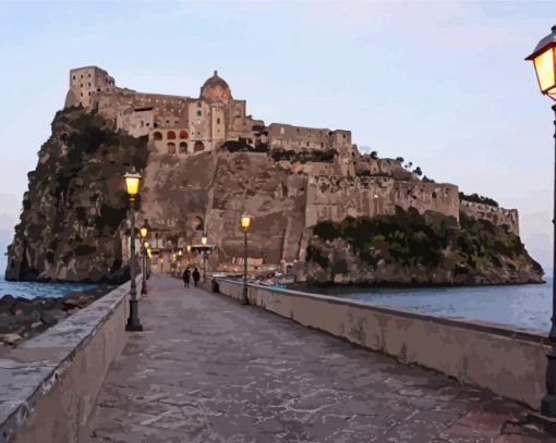 Castello Aragonese D Ischia paint by numbers