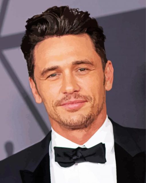 American Actor James Franco paint by numbers