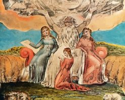 Job And His Daughters By William Blake Paint by numbers