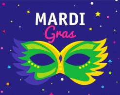 Mardi Gras paint by numbers