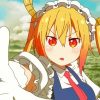 Miss Kobayashis Dragon Maid Character paint by numbers