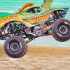 Monster Truck Race paint by numbers