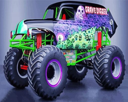Monster Truck paint by numbers