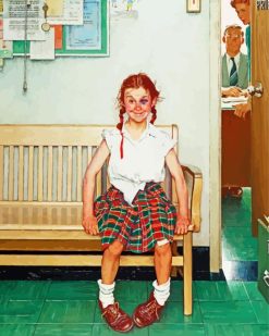 Norman Rockwell The Shiner paint by numbers