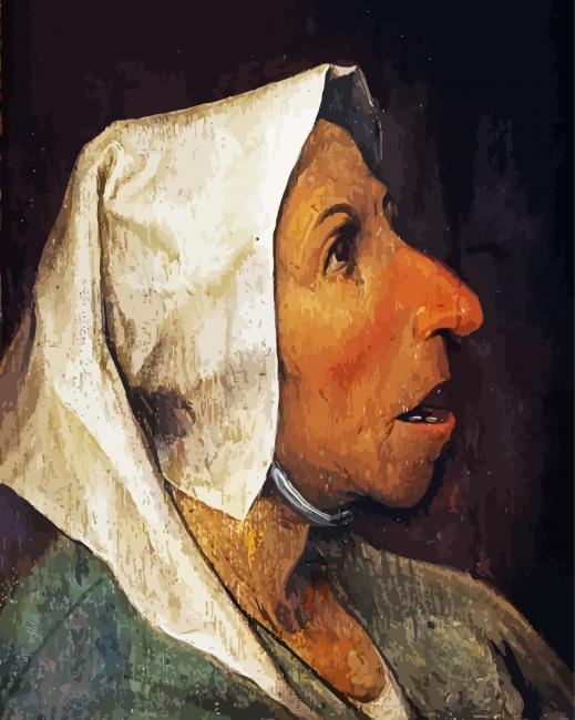 Old Woman Bruegel Elder Art paint by numbers