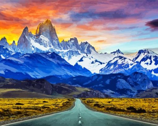 Patagonia Argentina paint by numbers