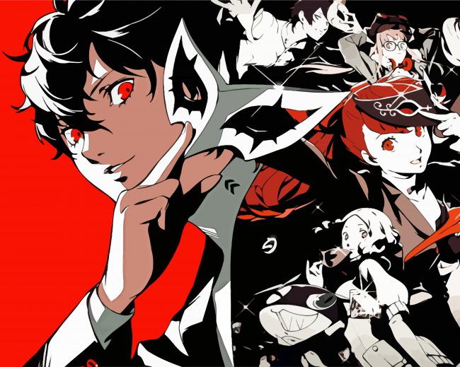 Persona 5 Game Characters - Paint By Numbers - Paint by numbers for adult