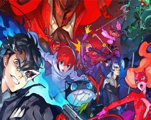 Persona 5 Video Game paint by numbers