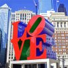Philly LOVE Sculpture paint by numbers