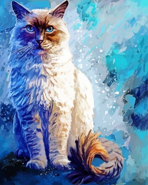 Ragdoll Cat Art paint by numbers