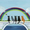 Rainbow Bridge Kitties paint by numbers
