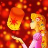 Rapunzel Tangled Lantern paint by numbers