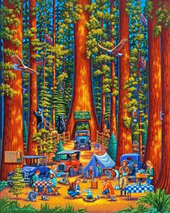 Redwoods National Park paint by numbers
