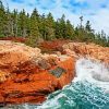 Rocky Maine Coastline paint by numbers