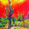 Saguaro Cactus National Park Art Arizona Paint by numbers