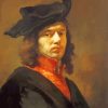 Self Portrait Carel Fabritius paint by numbers